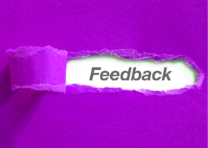 Purple image of feedback